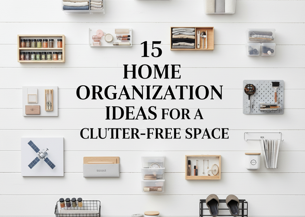 15 Home Organization Ideas for a Clutter-Free Space.