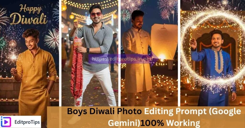 Boys Diwali Photo Editing Prompt ( Google Gemini)