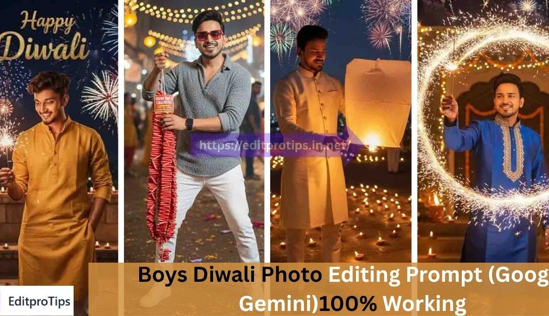 Boys Diwali Photo Editing Prompt ( Google Gemini)