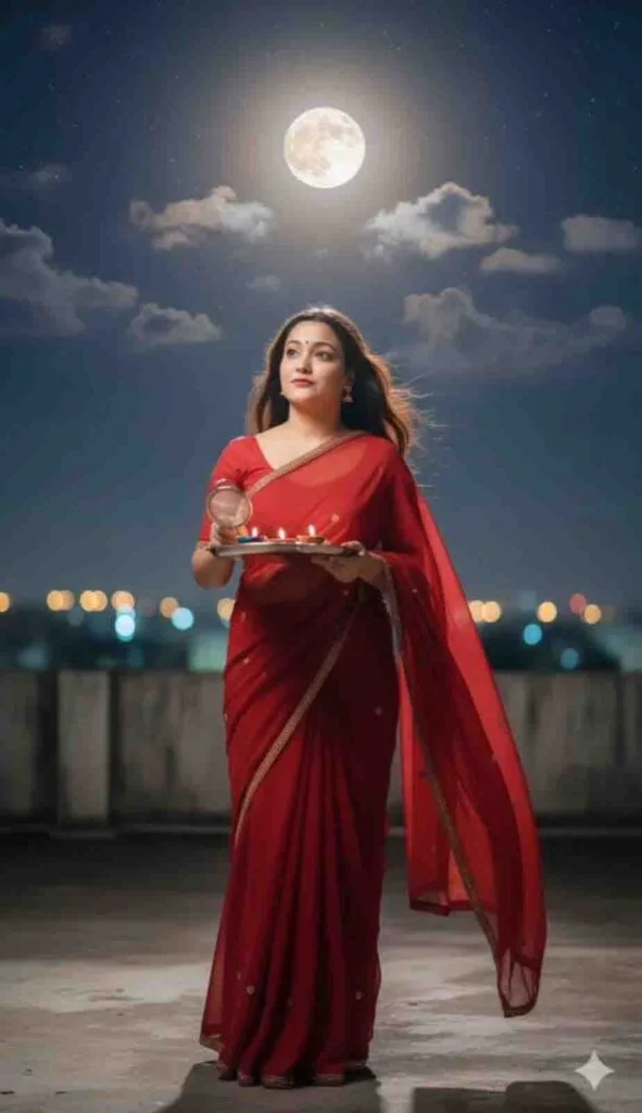 Karva Chauth Photo Editing Prompt (Google Gemini)