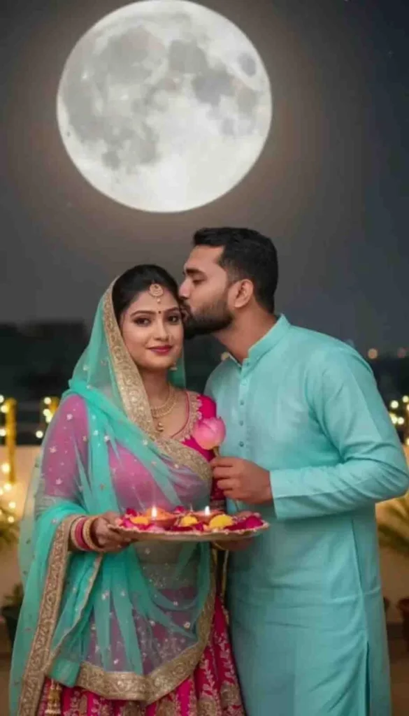 Karva Chauth Photo Editing Prompt (Google Gemini)