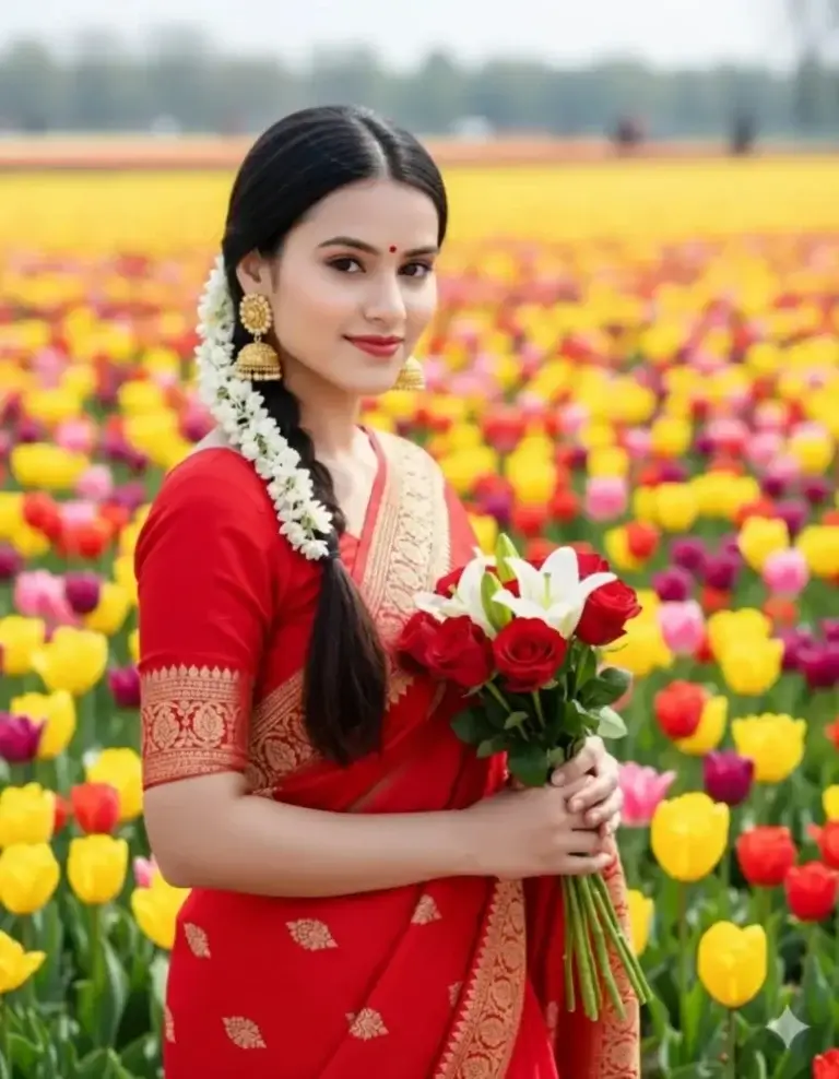 Google Gemini AI Photo Editing Prompts for Retro Indian Girl 2025