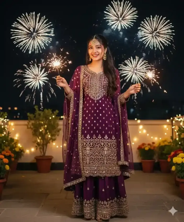 Happy Diwali Girls Photo