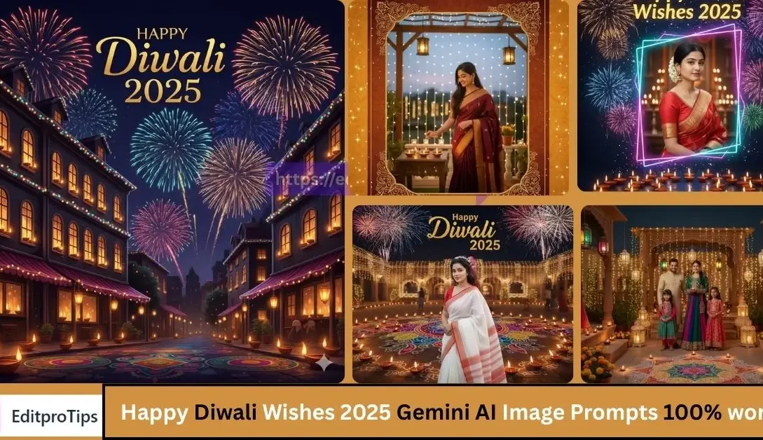 Happy Diwali Wishes 2025 Gemini AI Image Prompts 100% workig
