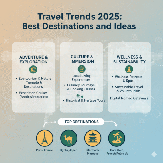 Travel Trends 2025 Best Destinations and Ideas,.
