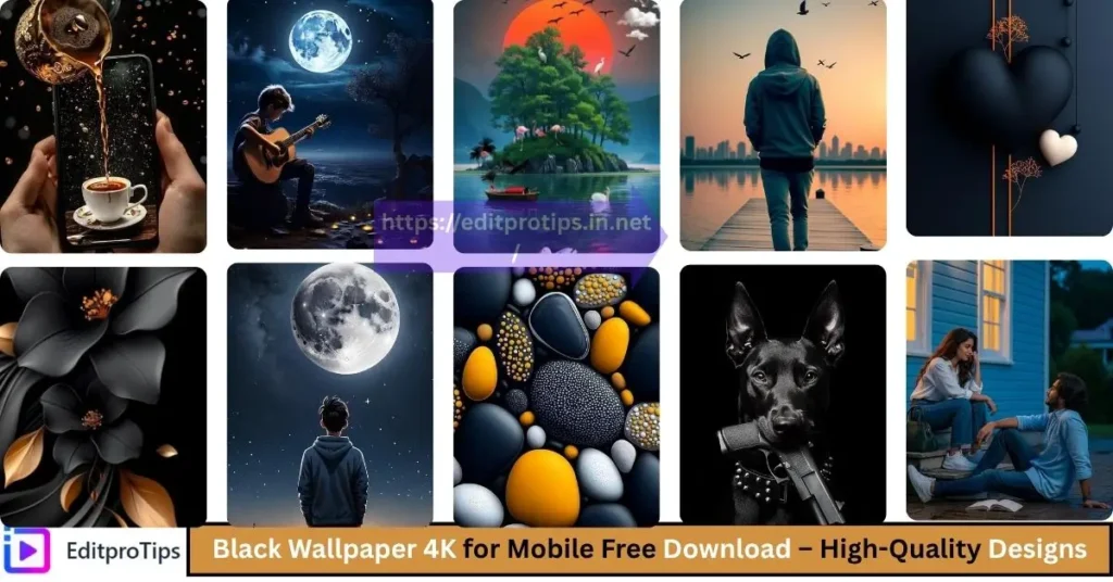Stunning Black Wallpaper 4K for Mobile Free Download – High-Quality Designs