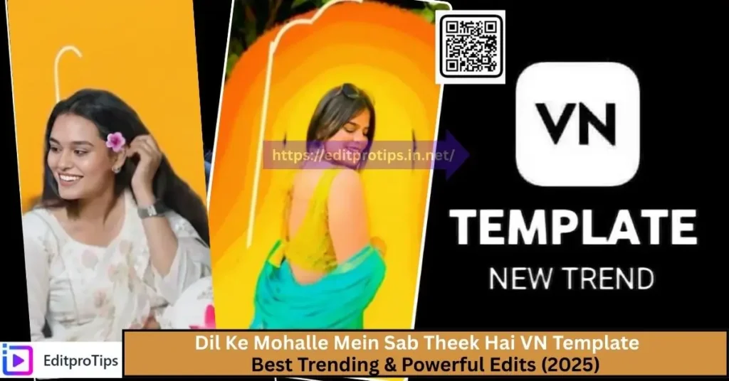 Dil Ke Mohalle Mein Sab Theek Hai VN Template – Best Trending & Powerful Edits (2025)